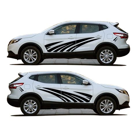 For Nissan Qashqai Car Styling Car Exterior Stickers Car Scratches Cover Creative Diy Car Body