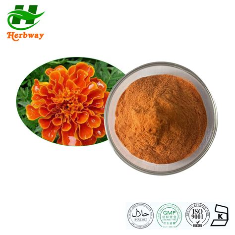 Herbway Kosher Halal Fssc HACCP Certified Botanical Extract Zeaxanthin