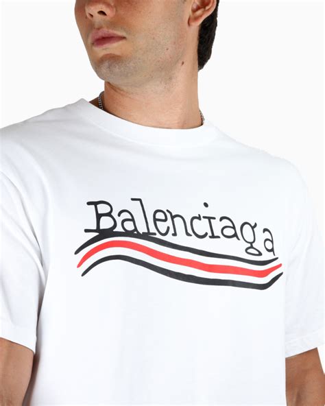 Camiseta Balenciaga Original Logo Branca Masculina