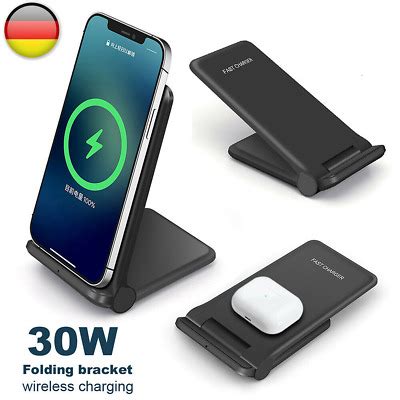 Qi Wireless Charger Induktive Ladestation Induktion Ladeger T Kabellos