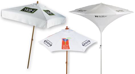 Custom Patio Umbrellas Logo Print Market Cafe Cart Advertising ...