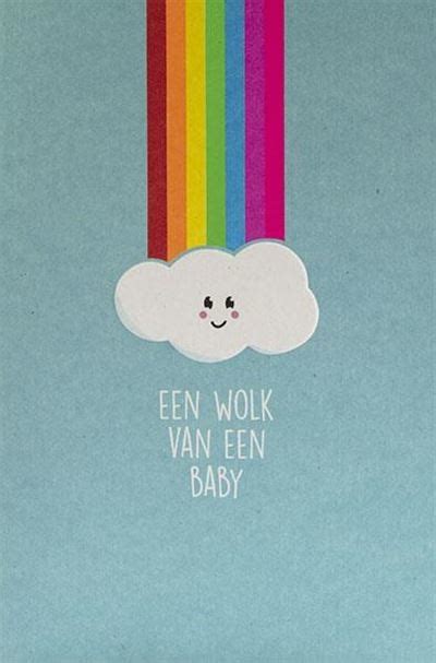 Wenskaart Geboorte Een Wolk Van Een Baby Feestbazaar Nl