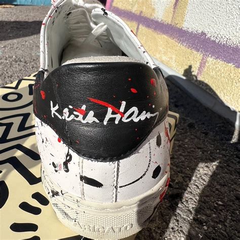 Keith Haring Custom Painted Kicks Vintage Depop