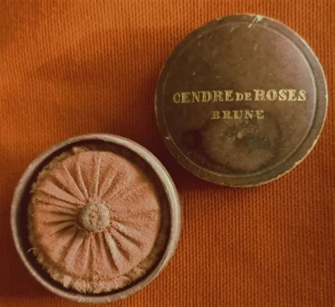 BOURJOIS ANCIENNE BOITE A Poudre Cendre De Roses Brunes Parfumeur Circa