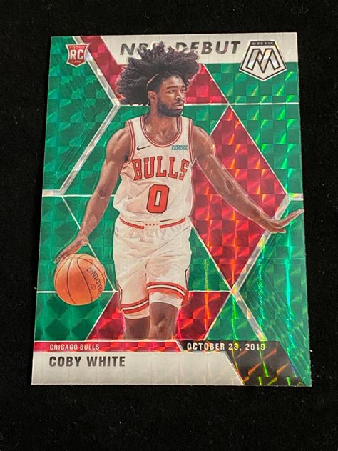 Lot Mint Panini Mosaic Nba Debut Green Prizm Coby White