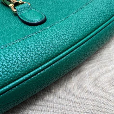 Gucci Jackie Small Natural Grain Bag In Emerald Green Gsm Luxury