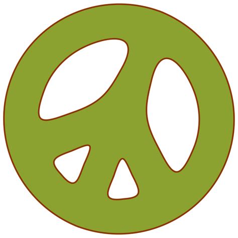 Peace Sign Green - Openclipart