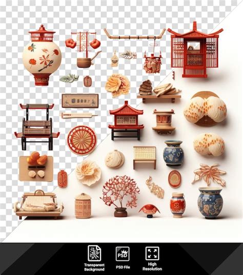 Premium PSD Psd Setsubun Set S Are A Collection Of Asian Themed Objects