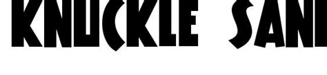 Knuckle Sandwich Font Download Free Legionfonts