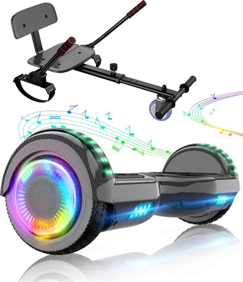 SISIGAD Hoverboard mit sitz, 6.5" Self Balancing Hover Board mit ...