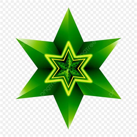 Colorful Green Christmas Star Happy Christmas Happy Event Png And