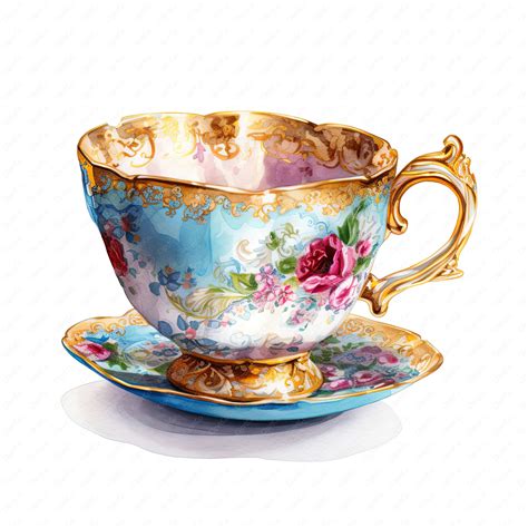 Teacup Clipart Clipart High Quality Images Vintage Etsy