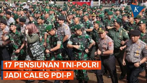 Pdi P Daftarkan Purnawiran Tni Polri Sebagai Caleg Ke Kpu Youtube