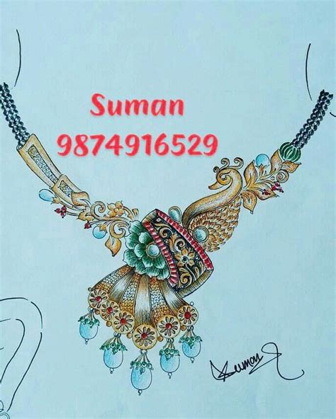 Jewellery Sketchs Antique Jewellery Design Necklace Traditional Syle