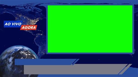 Layout De Jornal Chroma Key Efeito Telejornal Green Screen Fundo