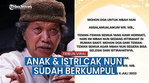 Kondisi Terkini Cak Nun Usai Dilarikan Ke Rumah Sakit Akibat Pendarahan