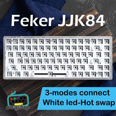 Custom Kit Feker JJK siêu rẻ Bluetooth wireless type C hot swap thay nóng switch led