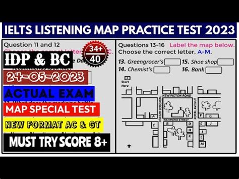 Ielts Listening Maps Diagrams Practice Test Youtube