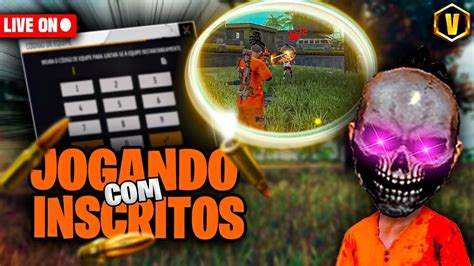 FREE FIRE AO VIVO FPS ON CS RANKED JOGANDO INSCRITOS