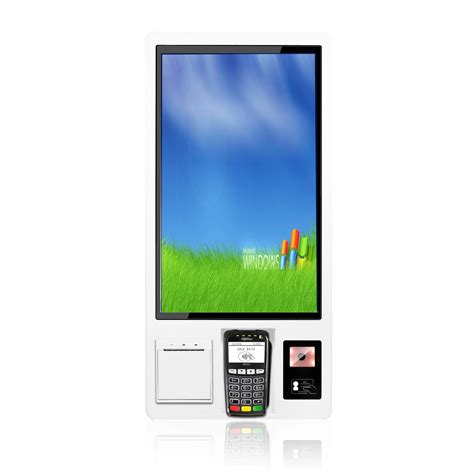 23.8 32 Inch Touch Screen Cashless POS Fast-Food Self-Service Order