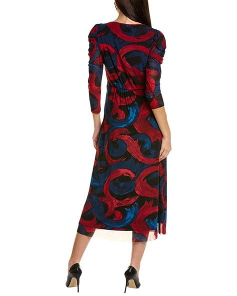 Anne Klein Puff Sleeve Midi Dress Shop Premium Outlets