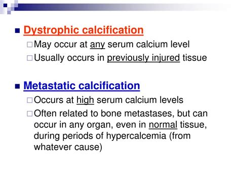 Pathologic Calcification