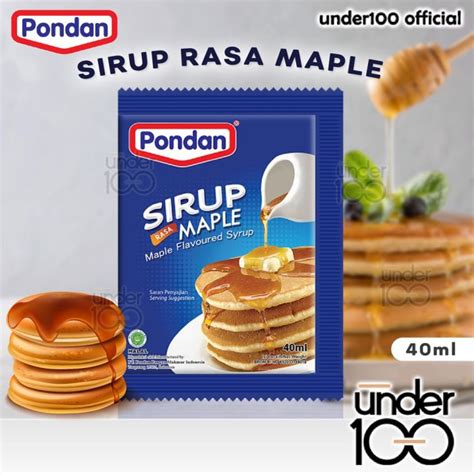 Under Sirup Rasa Maple Ml Pondan Maple Flavoured Syrup Mapel