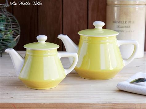 Vintage Villeroy Boch Teapots French Yellow Ironstone Teapots