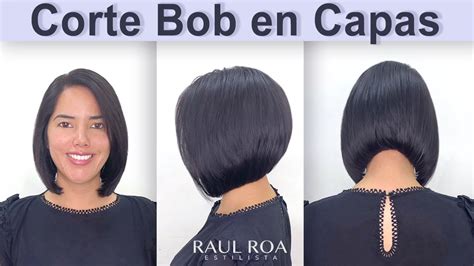 Corte De Pelo Bob En Capas Youtube