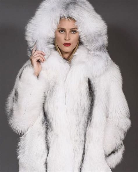 Fox Fur Jacket Fox Fur Coat Parka Coat Girls Fur Coat Mod Fashion Sporty Fashion Fashion