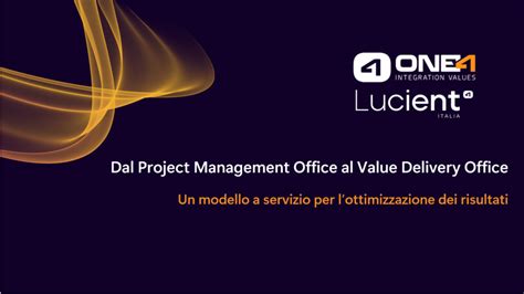 Consulenza Project Management Office O Value Delivery Office One