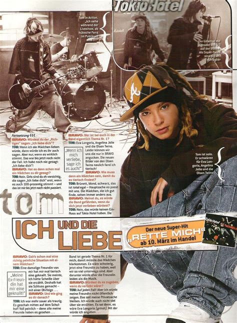 Tom Kaulitz Bravo Magazine Page 2006