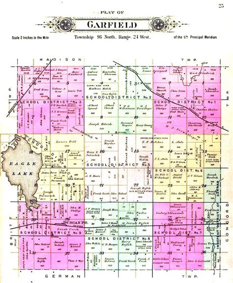 1896 1930 Garfield Twp Map