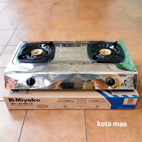 Jual Kompor Gas Tungku Stainless Steel Miyako Kg Ss Murah Baru