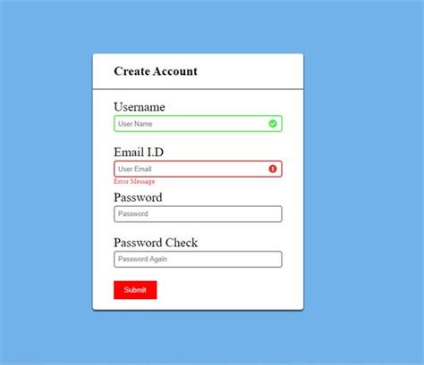 How To Create Validation Form In Javascript Javascript Overflow