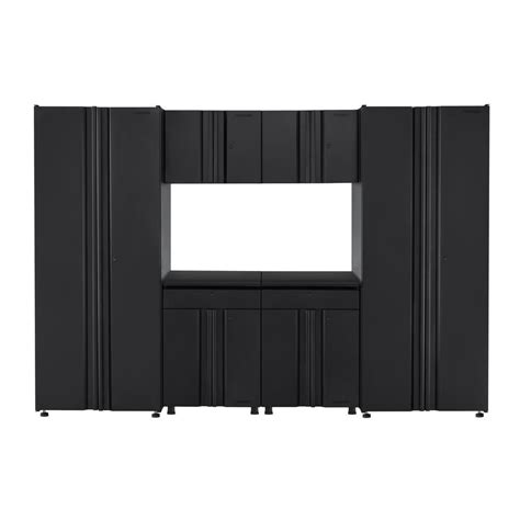 Husky 6-Piece Regular Duty Welded Steel Garage Storage System in Black ...