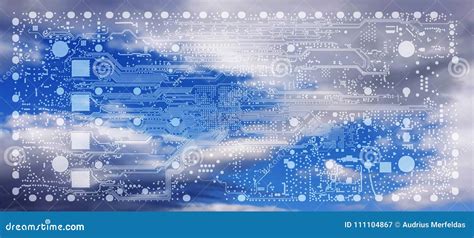 Electronic Embedded System Design Process PCB Layout Routing Over Blue ...