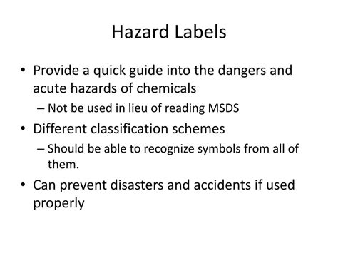 PPT - Chemical Hazard Labels PowerPoint Presentation, free download - ID:2047863