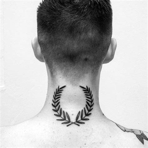 60 Laurel Wreath Tattoo Designs For Men Branch Ink Ideas