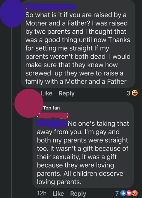 Gay Parents Existing Means Having Straight Parents Is So Wrong Your Dead Parents Should Be
