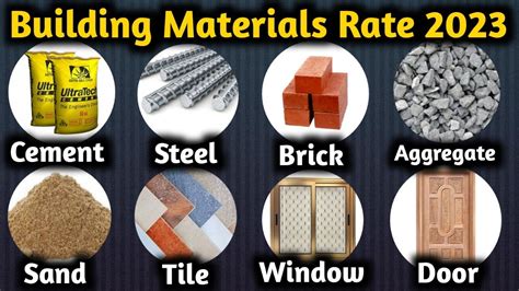 Rate Of Building Material In Construction Material Rates