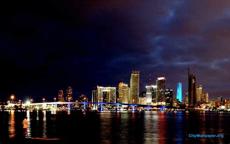 Miami Skyline Wallpaper - WallpaperSafari