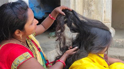 Long Hair Lice Nitpicking 💇desi Haircut Vlog Haircut Vlog Indian Woman