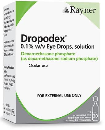 Rayner - Dropodex - Eye Care - Dexamethasone Phosphate 0.1% ...