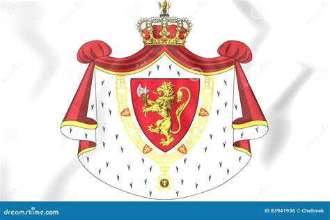 Norway Coat of Arms. stock illustration. Illustration of seal - 83941936