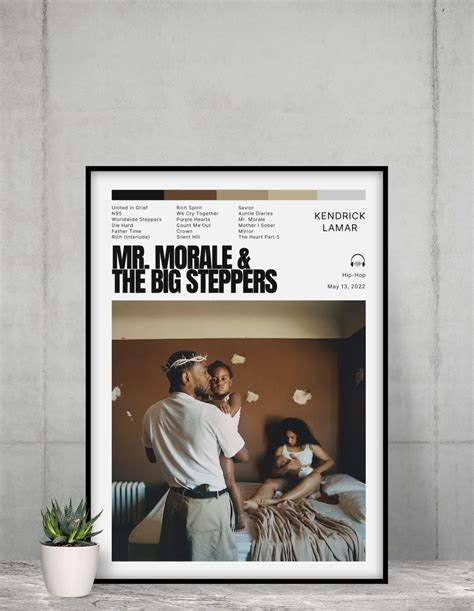 Kendrick Lamar Posters Mr Morale And The Big Steppers Poster Album Cover Poster Tracklist