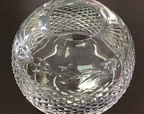 Waterford Crystal Glandore Rose Bowl Large Laurel Criss Cross