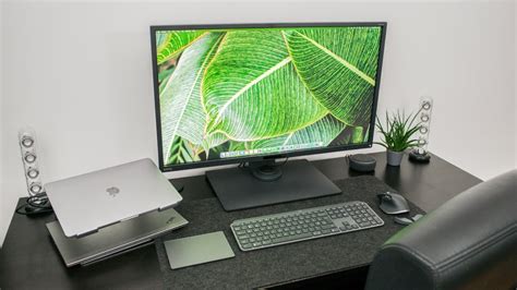 Productive Desk Setup Transformation Dual Mac And Windows Wfh Setup