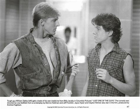 William Zabka And Bill Jacoby Just One Of The Guys Vintage Movie Still