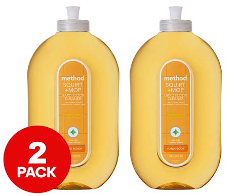 2 X Method Squirt Mop Hard Floor Cleaner Ginger Yuzu 739mL Catch Au